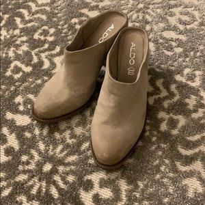 ALDO Grey Mules